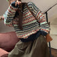 V-neck sweater pleated skirt suit    S4694