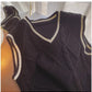 V-neck knitted vest for women new sleeveless vest top      S5024