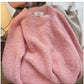 Solid color soft sweater for women knitted top      S4816