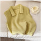 pullover sweater vest for women new style knitted vest trend    S5018