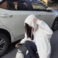 zippered hooded jacket      S4761