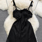 Sexy Spaghetti Strap Dress, Stylish, Waisted, Sleeveless Short A-line Dress      S4401