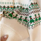 Jacquard round neck sweater jacket for women soft knitted cardigan      S4910