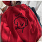 cartoon embroidered round neck sweater for women sweet design sweater      S4820