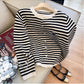 Fashionable embroidered round neck knitted cardigan for women     S4877
