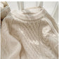 round neck sweater for women vintage style pullover sweater      S4879