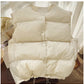 Solid color cotton vest for women winter new sleeveless vest jacket      S5007