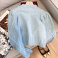embroidered sweater jacket for women knitted cardigan    S4837