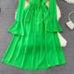 A-line dress elegant long skirt      S4137