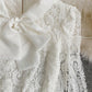 White Hollow Lace Top     S4389