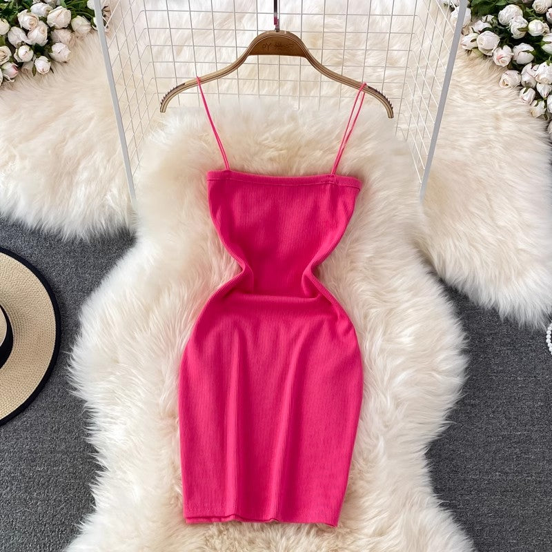 Summer new style solid color dress     S4293