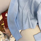 V-neck long-sleeved sweater for women solid color soft sweater    S4865