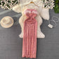 party dress suspender skirt tube top dress     S4319