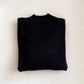 Solid color simple long-sleeved knitted sweater    S4686