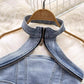Street hot girl denim suit for women new halter neck short top two-piece set  S4575