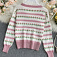 Sweet Cardigan Long Sleeve Sweater      S4370