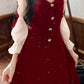 red dress for women plus size   S3464
