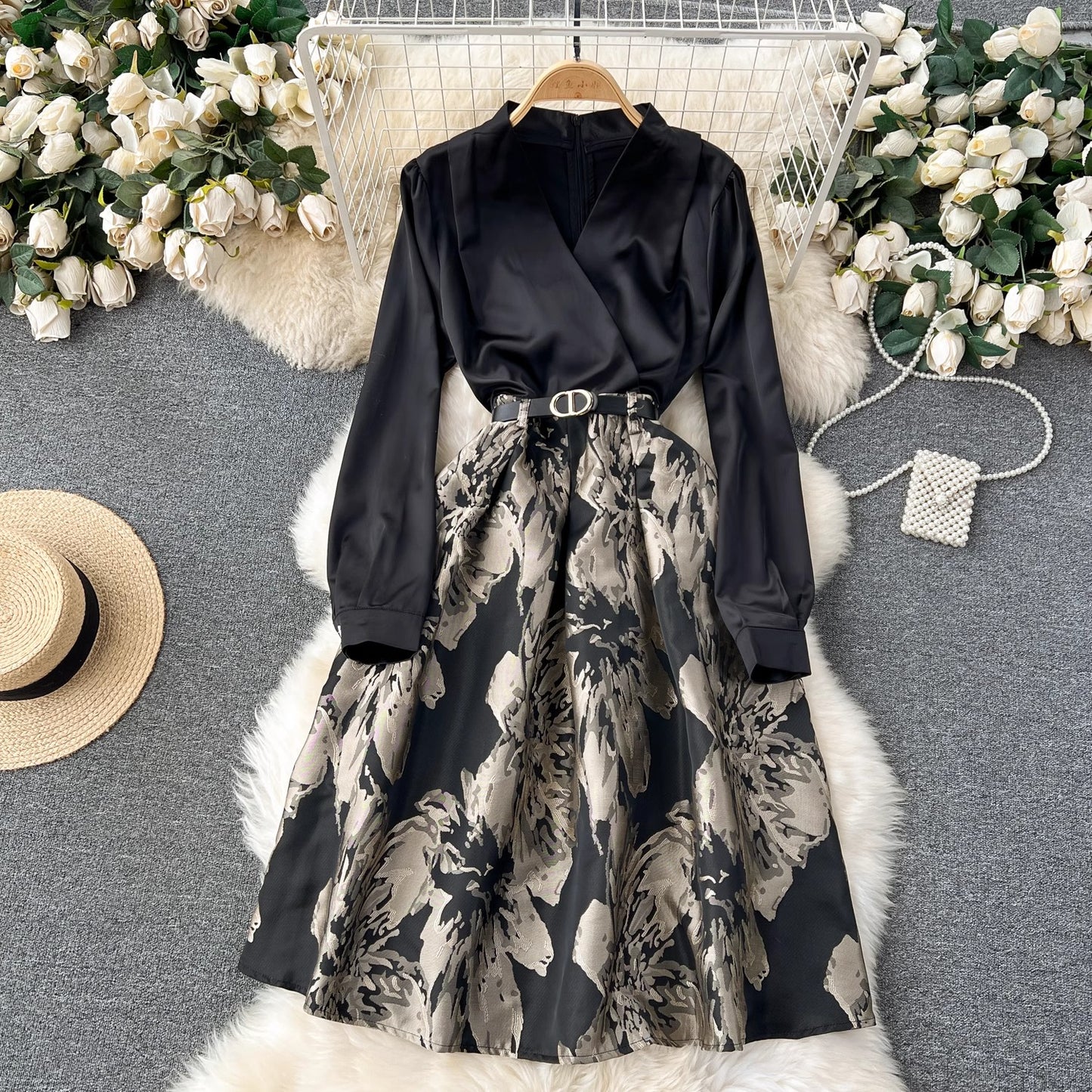 elegant dress for women elegant lady dress long skirt     S4508