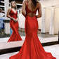 Sparkly Beaded Open Back Mermaid Long Prom Dress    S3644