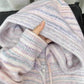 Rainbow striped knitted cardigan jacket women's hot style sweater    S3404