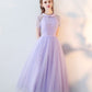 High Neck Tulle Lace Prom Dress Tulle Lace Homecoming Dress     S3268