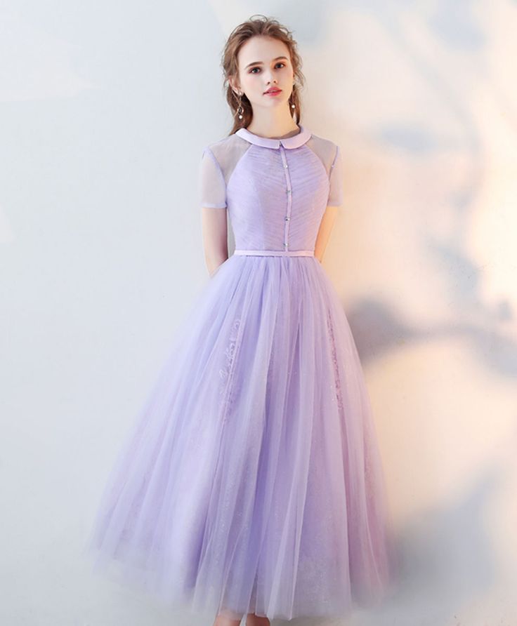 High Neck Tulle Lace Prom Dress Tulle Lace Homecoming Dress     S3268