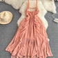 strapless Dress, Backless A Line Irregular Chiffon Dress    S4444