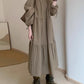 fluttering dress new long-sleeved skirt for women     S3458