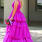 Tiered Tulle A-Line Prom Dress       S3656