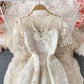Cute Lace Short A Line Dress Fashion Dress      S4483