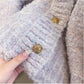 V-neck knitted cardigan for women long-sleeved sweater jacket     S4884