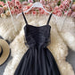 sleeveless dress new suspender skirt mesh long skirt     S4187