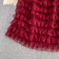 A-line cake dress elegant dress long skirt     S4329