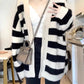 Newstyle sweater striped knitted cardigan coat women's spring and autumn tops    S3391