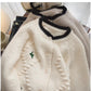 round neck sweater jacket for women knitted cardigan      S4815