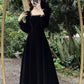 black dress for women new velvet long skirt      S3456