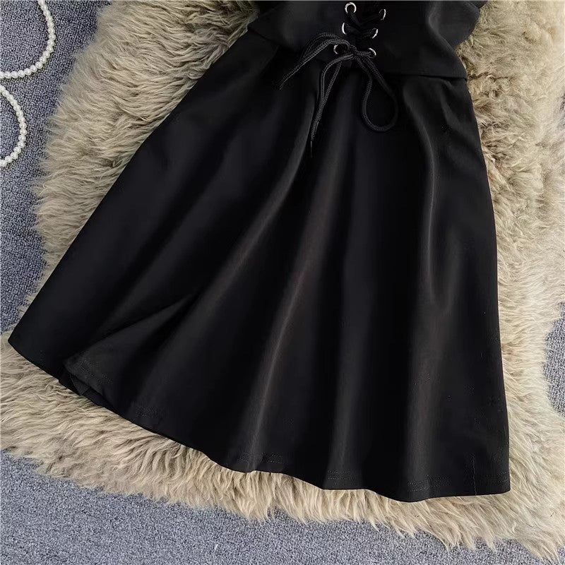 new style tube top dress women's sexy suspender skirt A-line skirt dress     S4341