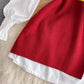 lantern sleeve white shirt sweater two-piece set    S3978