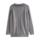 sweater cardigan double zipper long-sleeved sweater jacket     S4776