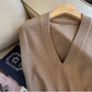 New V-neck knitted vest for women outer sleeveless vest top vest     S5016