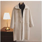knitted coat for women winter new style mid-length woolen coat     S4925