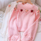 Sweet Flowers Long Sleeve Sweater       S4375