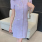 purple skirt dress short skirt women's new clothing     S3460