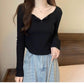 Designed square neck for women top     S3419