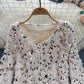 sequined loose fashionable top trend       S4664