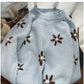 embroidered round neck sweater for women        S4825