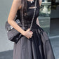 Black sleeveless dress for women black skirt      S3459