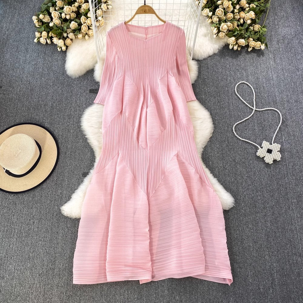 women's summer loose seaside vacation lazy style beach long dress      S3912