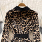 V-neck A-line velvet dress for women       S3996