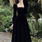 black dress for women new velvet long skirt      S3456